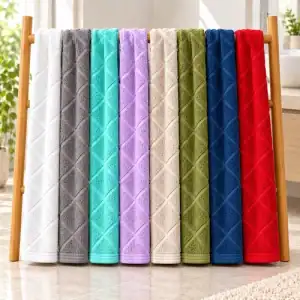 Bamboo Bath Towels Large Thick 150 x 80cm 600GSM