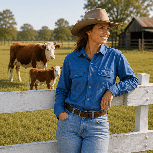 The Dundee Unisex Bamboo Work Shirt in Denim brings together traditional work-shirt styling and the comfortable feel of bamboo fabric.